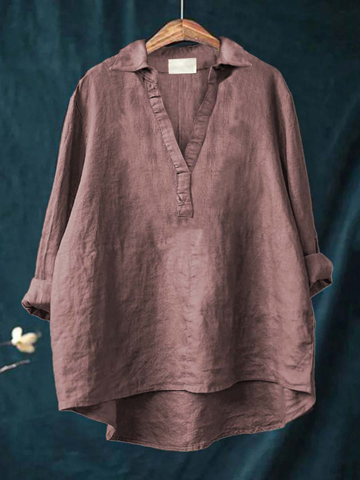 Andrea | Blusa de lino elegante para el verano