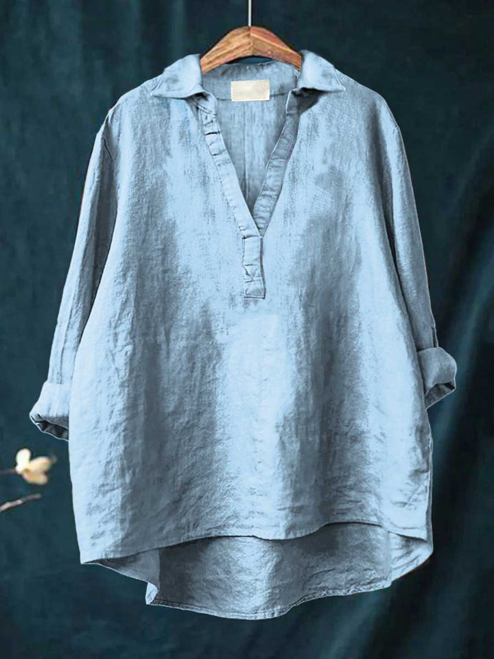 Andrea | Blusa de lino elegante para el verano