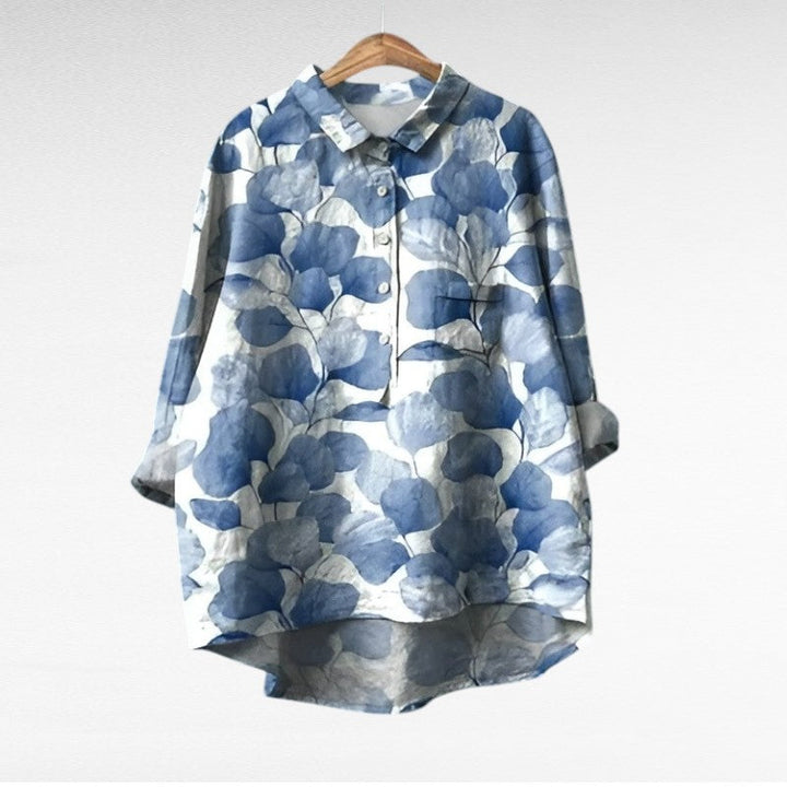Camille | Blusa de lino elegante para verano