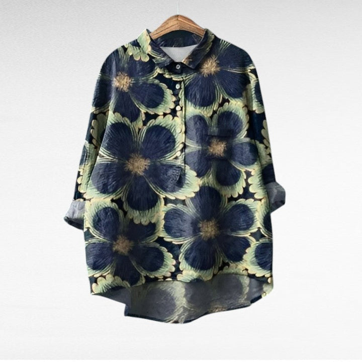 Camille | Blusa de lino elegante para verano
