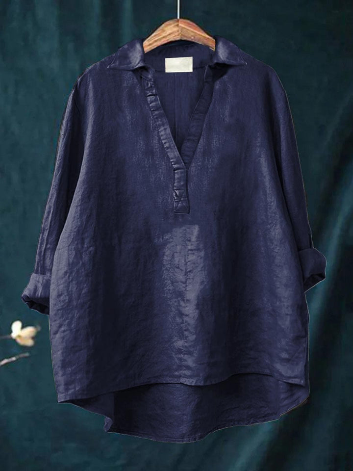 Andrea | Blusa de lino elegante para el verano