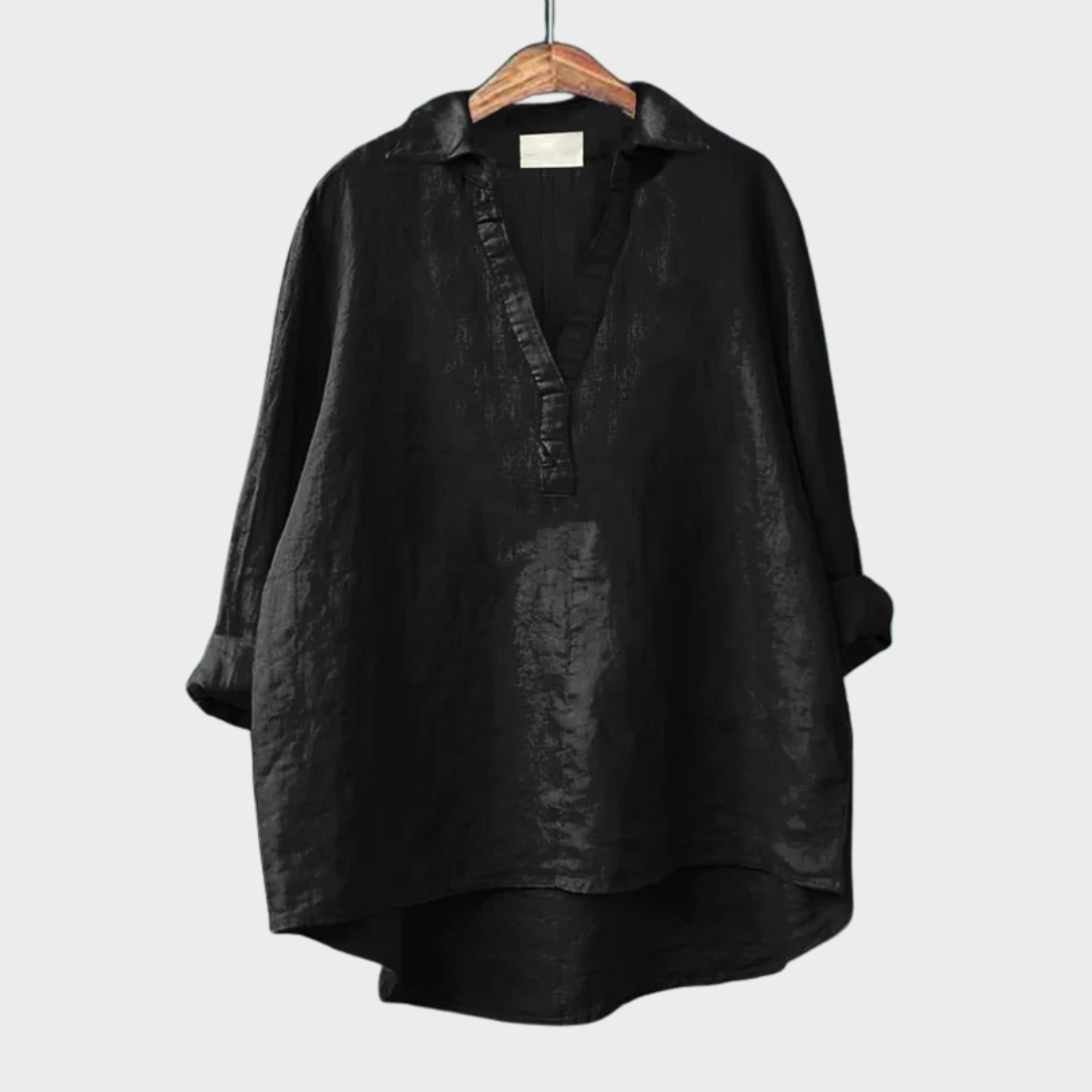 Andrea | Blusa de lino elegante para el verano