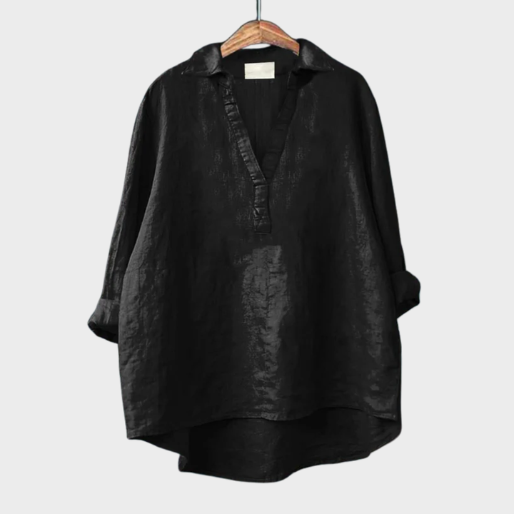 Andrea | Blusa de lino elegante para el verano