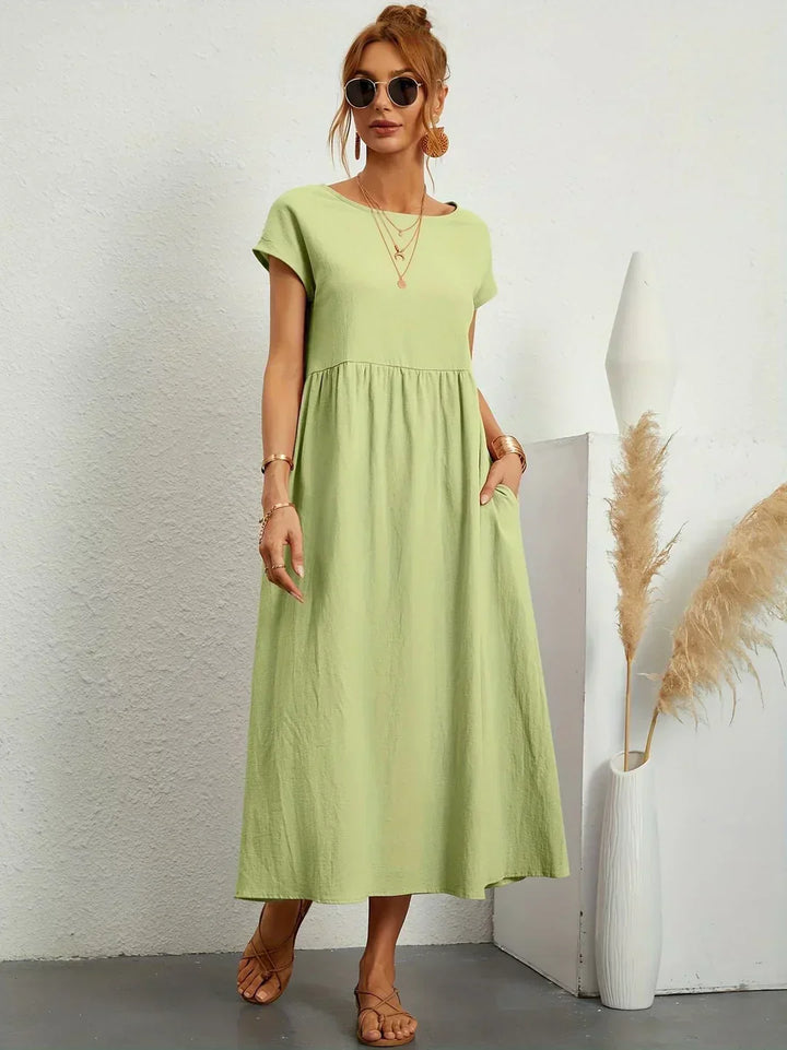 Gabriela™ | Vestido midi fluido de elegancia atemporal