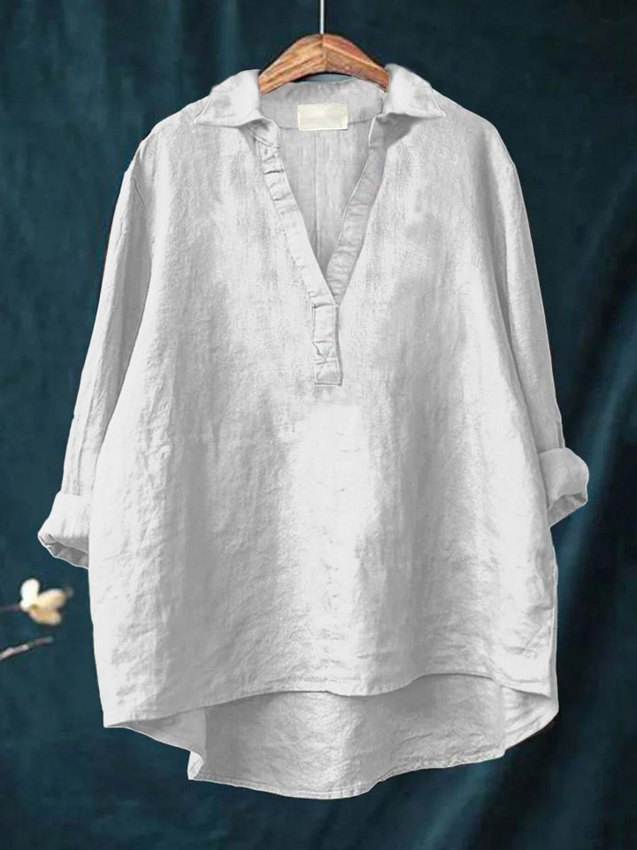 Andrea | Blusa de lino elegante para el verano