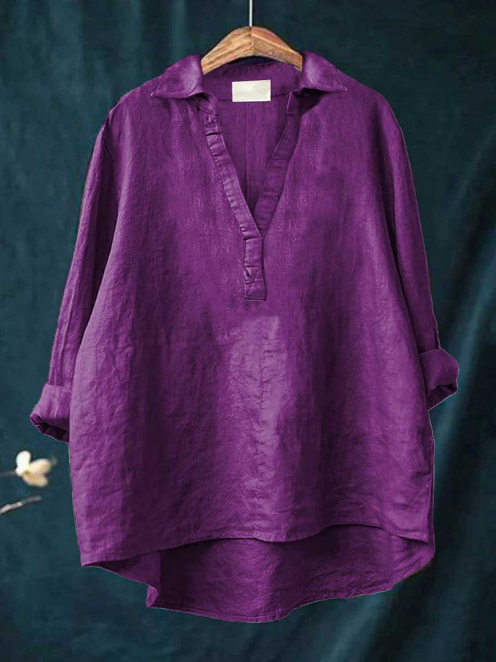 Andrea | Blusa de lino elegante para el verano